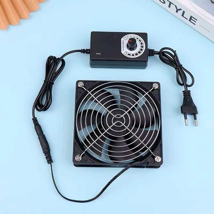 Kit Ventilador + Regulador de Velocidade 12V