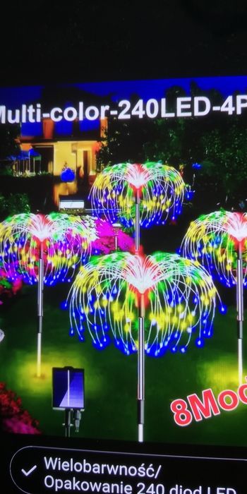 Dekoracje ogrodowe LED światełka drucikowe
