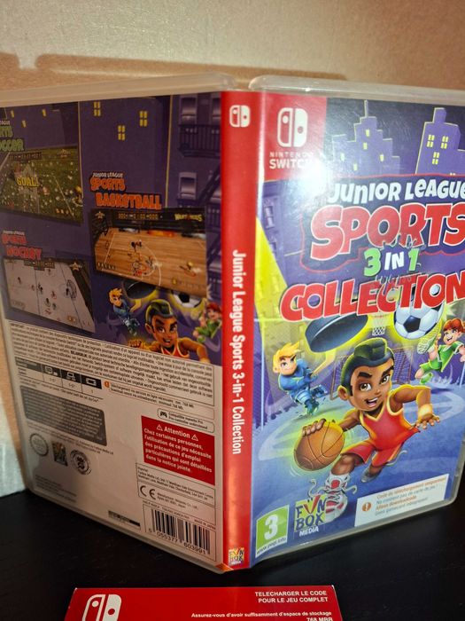 Junior League Sports 3 in 1 Collection Nintendo Switch Código e Caixa