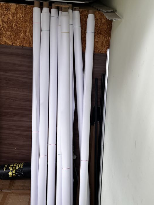 Студійний вініловий фон для фото білий 1.6/2.5 метра