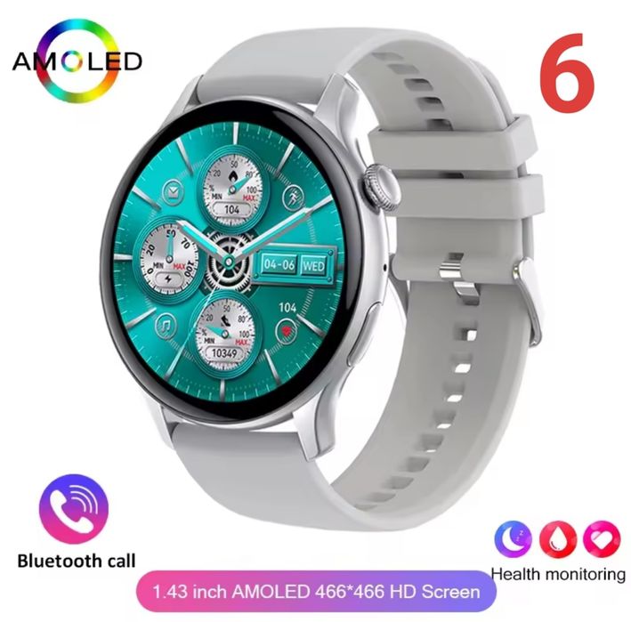 Relógio Smartwatch NFC AMOLED