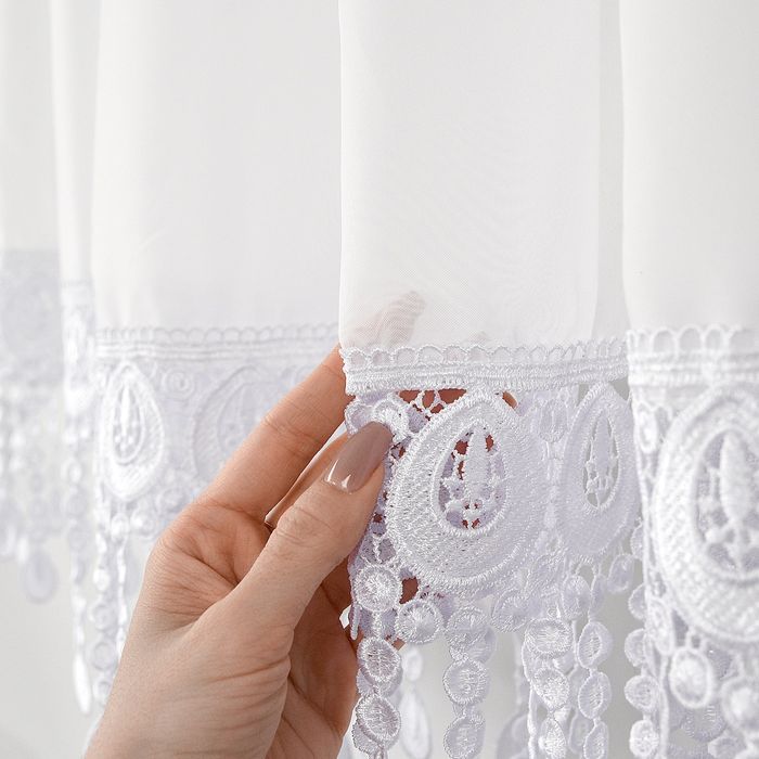 Gotowa firana 115x300 gipiura 20 cm