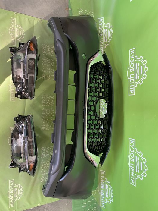 Передній бампер mazda cx-5 2022 2023 2024 решітка решетка передний