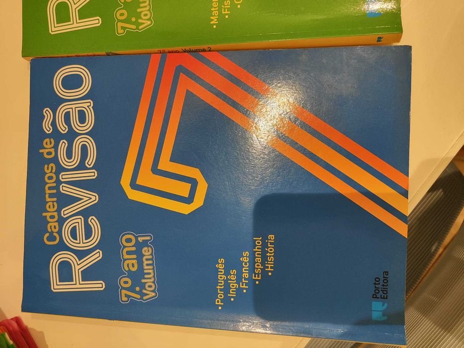 Cadernos Revisão 7º Ano Volume 1 e 2 Porto Editora