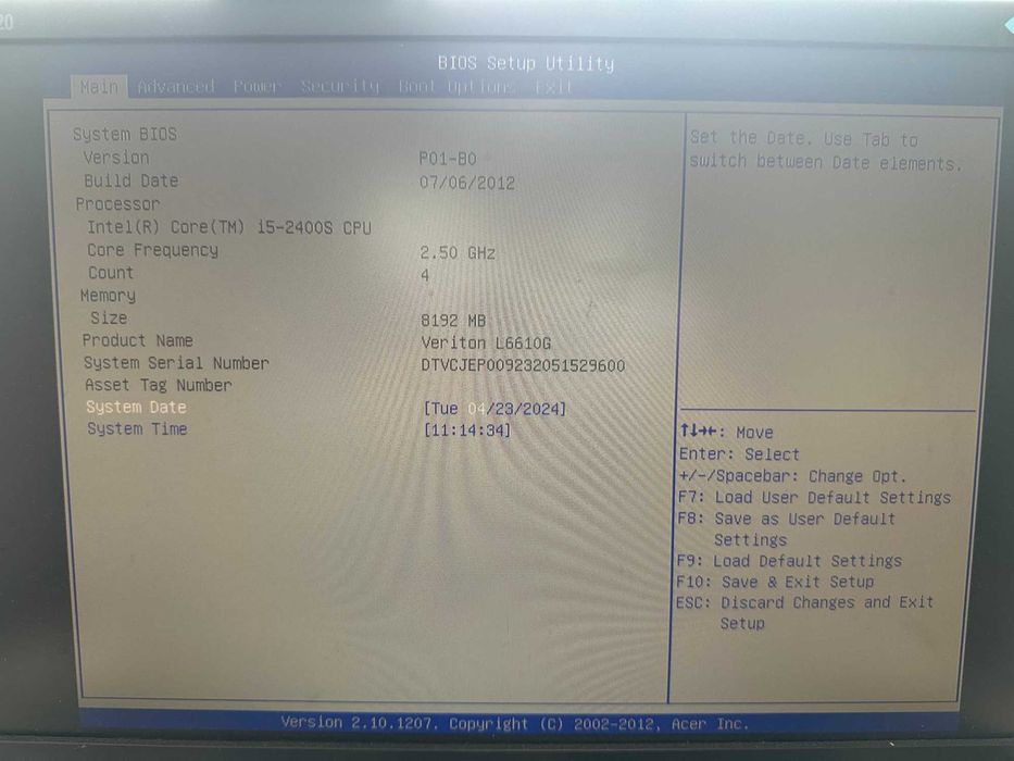 Комп'ютер Acer intel i5 2400S DDR3 8Gb