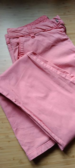 Długie, bawełniane spodnie, rozmiar 38 Promod