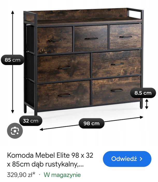 Komody rustykalne stan bardzo dobry