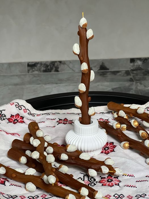 Великодня свічка, свічка верба, верба, бджолиний віск, свічка