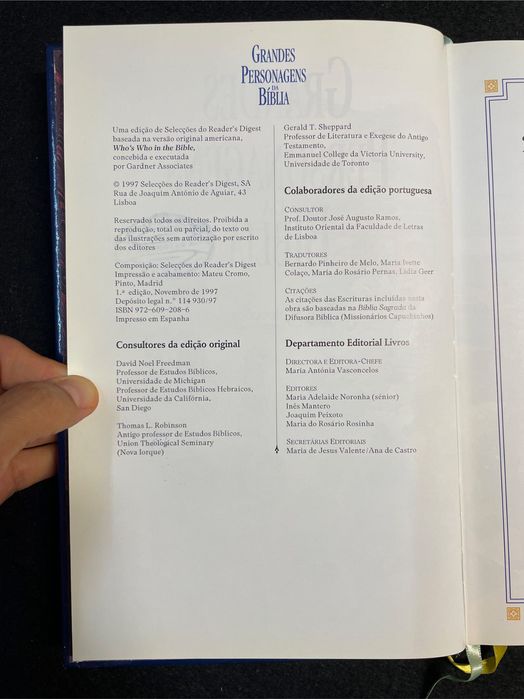 Selecções do Reader's Digest: Grandes personagens da bíblia