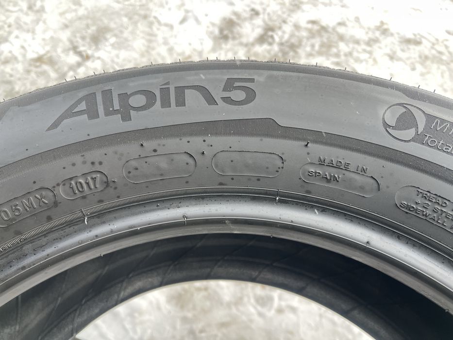 Шини 215/60/16 Michelin Alpin 5 зима 2шт 7,4мм