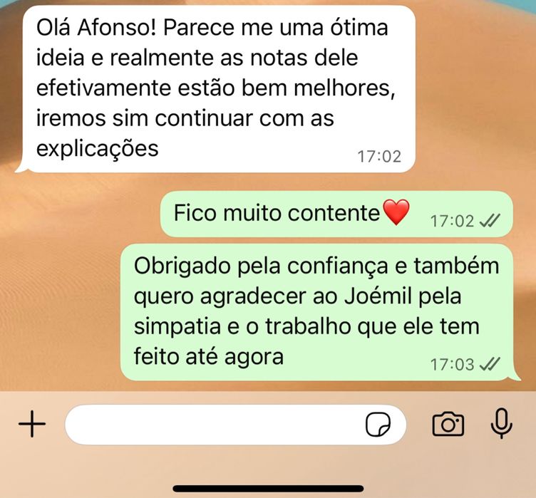 Explicações de Português , Inglês e Matemática