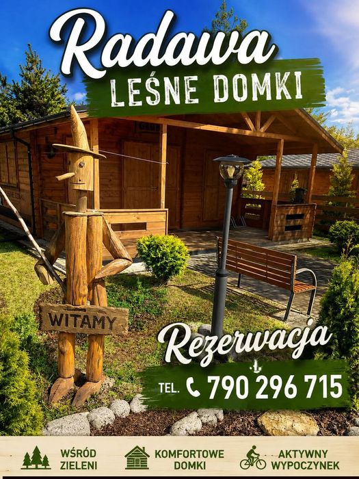 Radawa turystyka wczasy leśny domek rezerwacja 2026