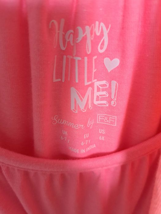 Dwie bluzeczki na ramiączkach dla dziew. w wieku ok. 6-7 lat