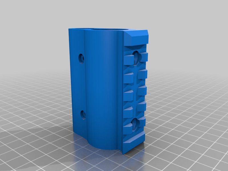 Abraçadeira de cano com rail picatinny