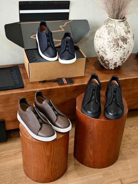Чоловічі кеди Zegna 39-46 Натуральні матеріали | Преміум якість