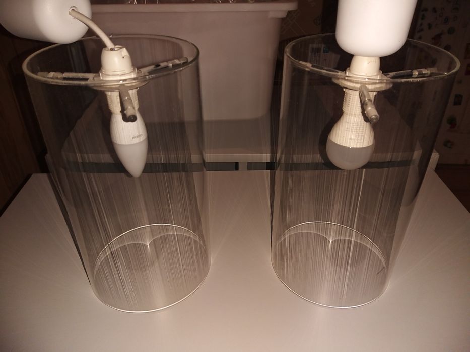 Lampa sufitowa, szklany klosz 1sz (4szt)