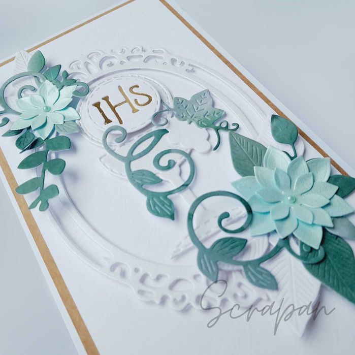 Pamiątka Pierwszej Komunii Świętej, kartka komunia