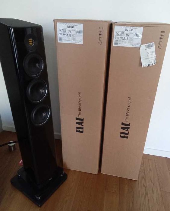ELAC Vela FS 409 czarne Idealny stan Referencyjne kolumny audiofilskie