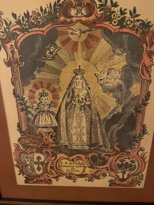 Quadro antigo n s do castelo