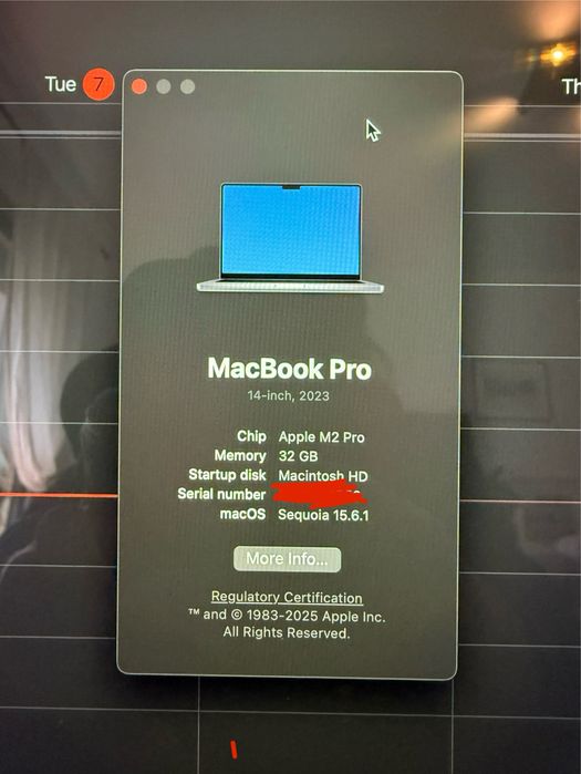 Macbook Pro M2 32GB 1TB