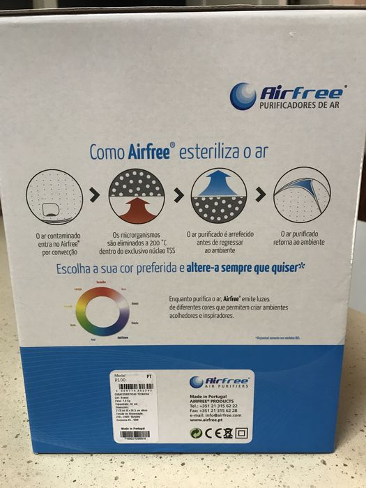 Purificador do ar marca AirFree modelo P100 NOVO