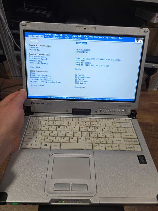 НЕ комплектний захищений ноутбук Panasonic CF-C2 (i5-4300)