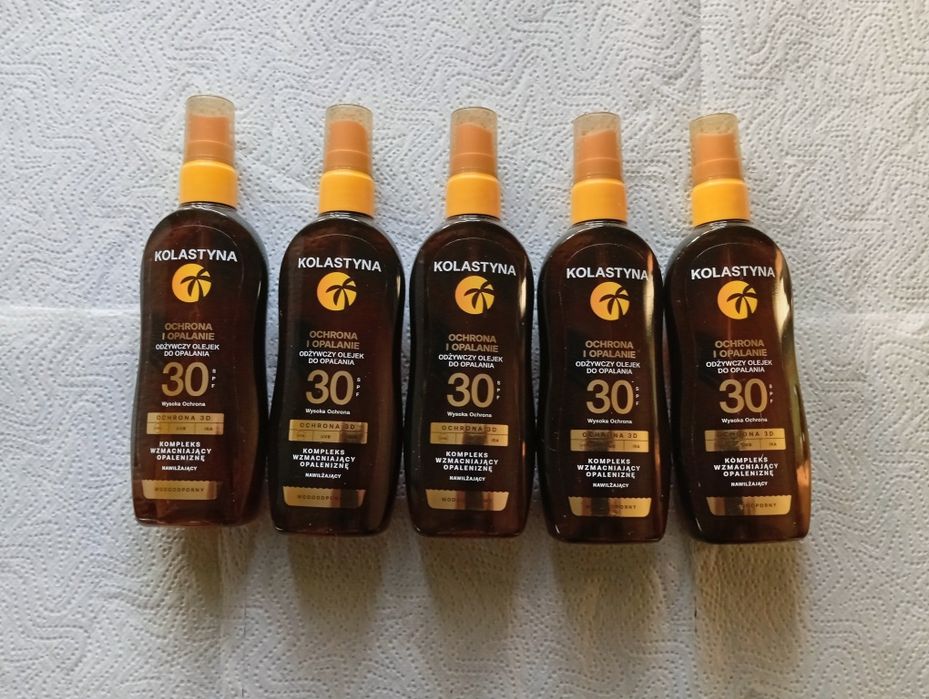 Kolastyna Odżywczy olejek do opalania spf 30 150 ml 5 szt