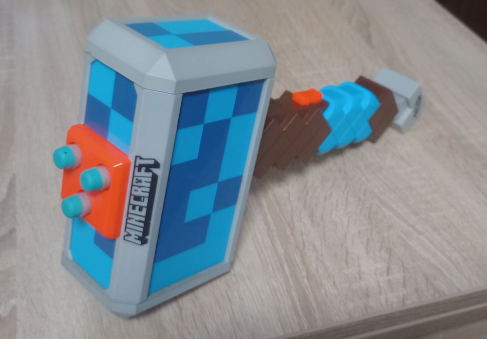 Бластер Nerf молот Minecraft