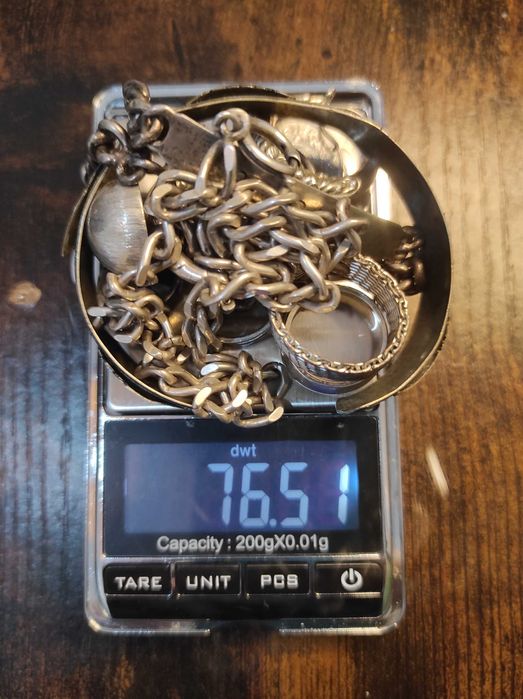 76.63g de prata 925