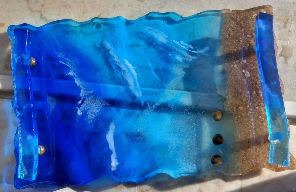 Bandeja em resina epoxy