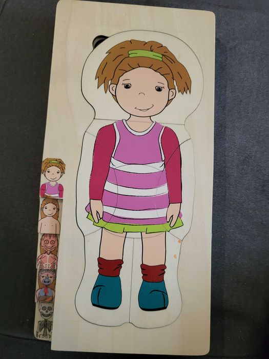 Puzzle drewniane ciało człowieka
