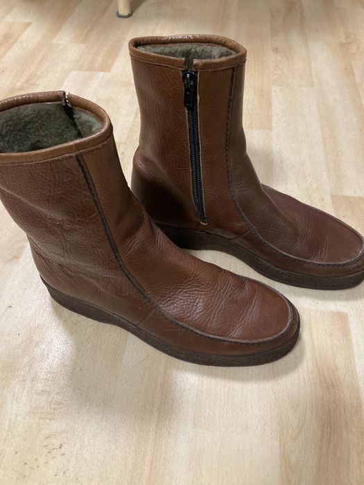 Kozaki męskie skorzane