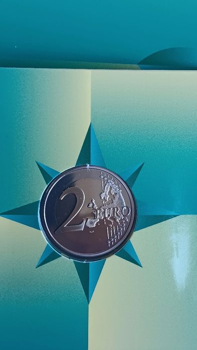 Moeda de 2 euros prof. Camilo Castelo Branco