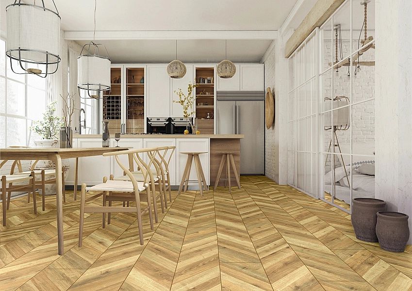 Panele podłogowe laminowane SWISS KRONO D80194 jodełka