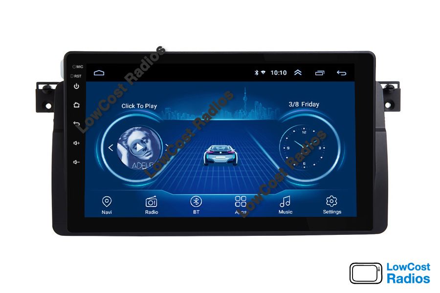 MARÇO!!! Rádio BMW Série 3 - E46 ANDROID 15 GPS 2DIN Wifi, BT