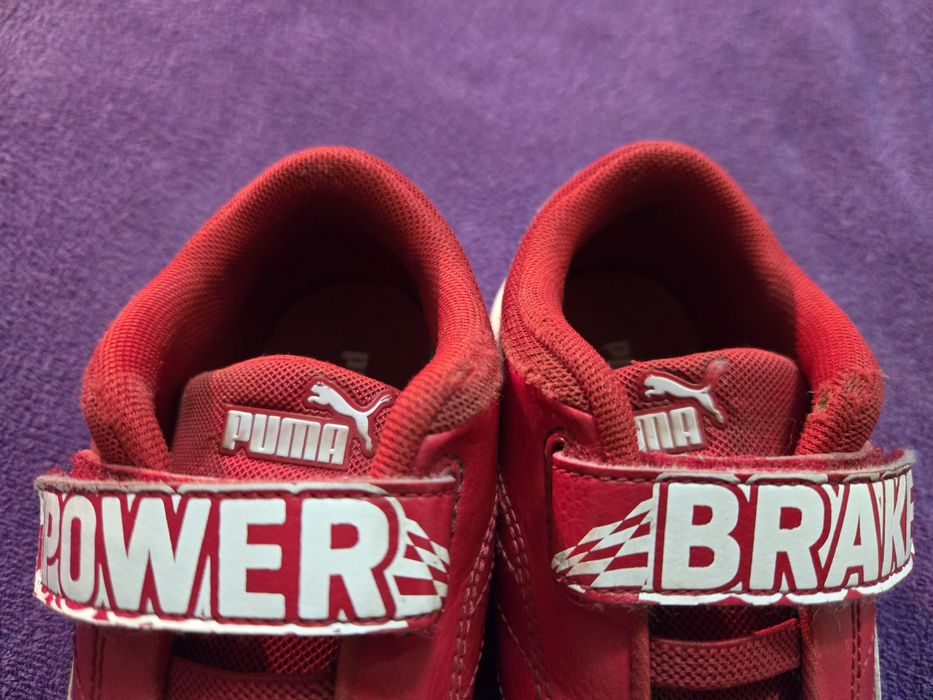 Skórzane buty Puma Ferrari Formuła 1 na rzepy rozm. 31