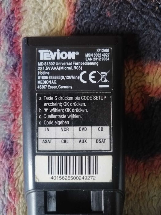 Pilot  medion md 81302 uniwersalny