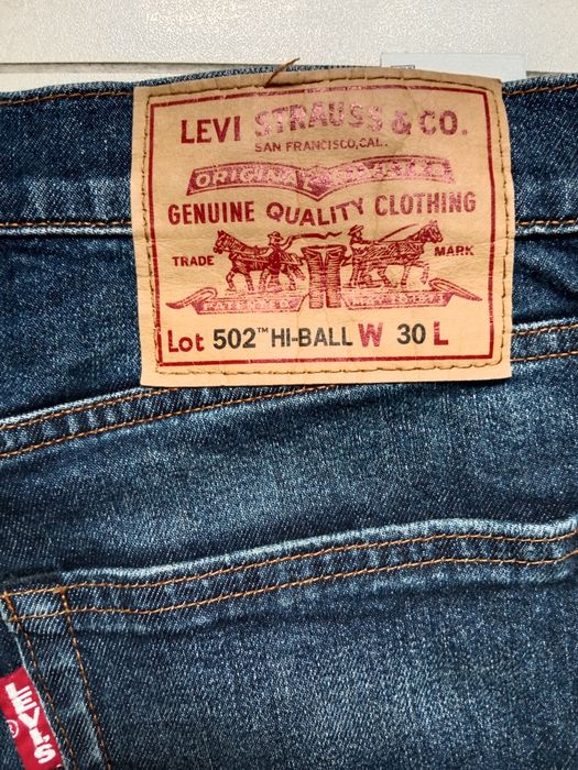 Levi's 502 HI - BALL Premium spodnie jeansy roz S