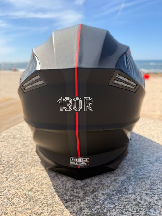 Capacete Hakui V2 Stellar Matt black / red - tamanho xs
