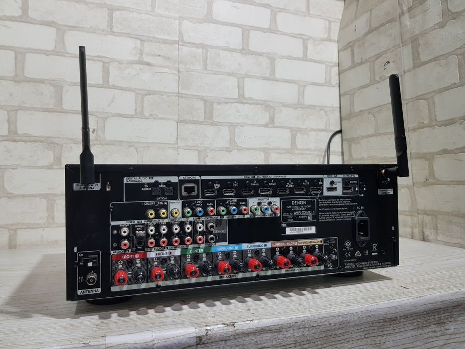 7.2 AV ресивер DENON AVR X2500, *7x150 Вт, Wi-Fi, BТ,HEOS,Alexa,Atmos