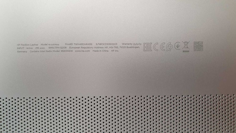 Portátil HP Pavillion Laptop 15-cs3016np
