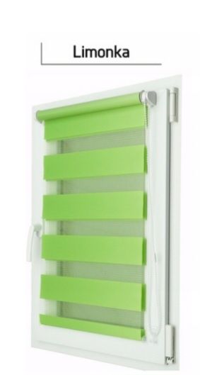Rolety dzień noc limonka 2 sztuki 63x150cm Nowe!