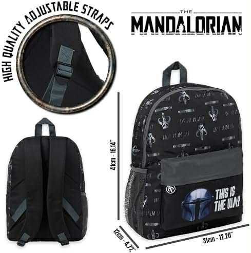 Plecak dziecięcy The Mandalorian dla chłopców, do szkoły, Star Wars