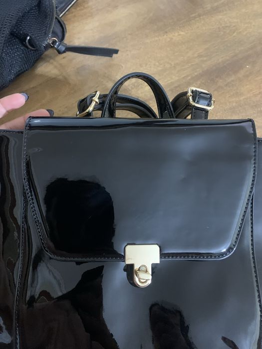 Mochila carteira preta, nova a estrear