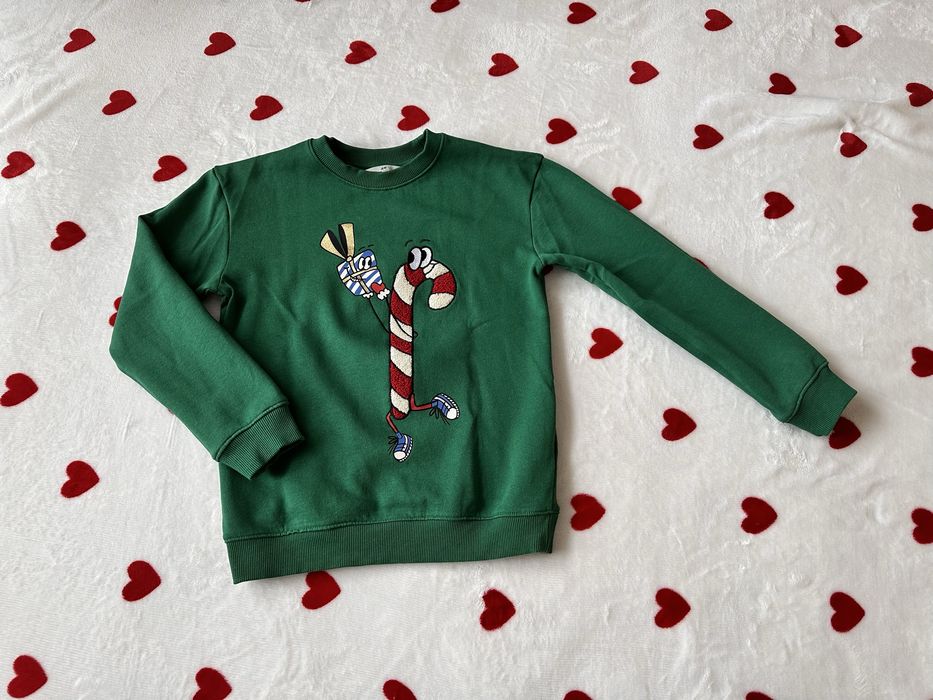 Świąteczna bluza dla chłopca r. 134/140 H&M, Mikołajki, Boże Narodzeni