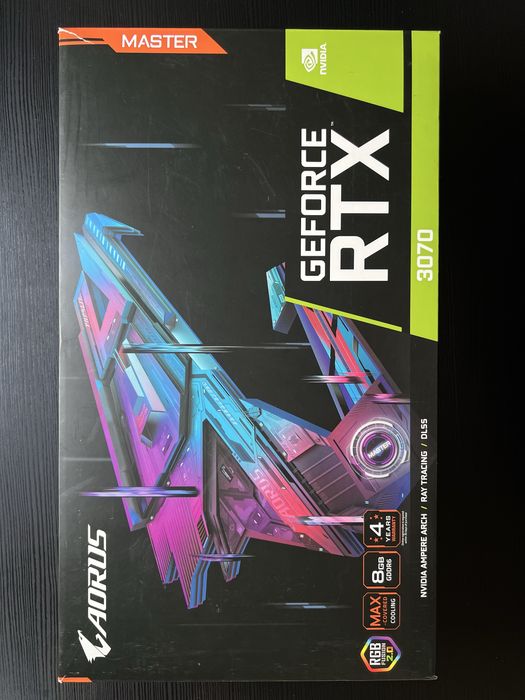 GIGABYTE RTX 3070 AORUS master 8GB | Ekran LCD |