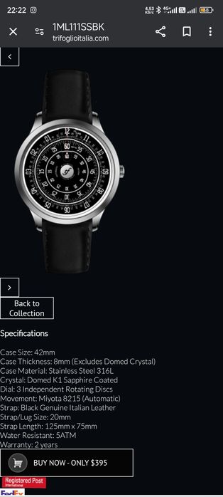 Механічний годинник( Італійський) Trifoglio Millimetro .
Б/у. Стан 9/1