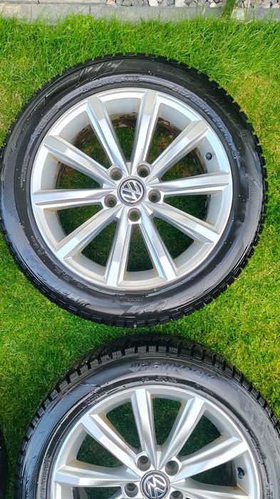 Alufelgi VW koła zimowe opony 215/55R17 Hankook Passat Arteon Golf