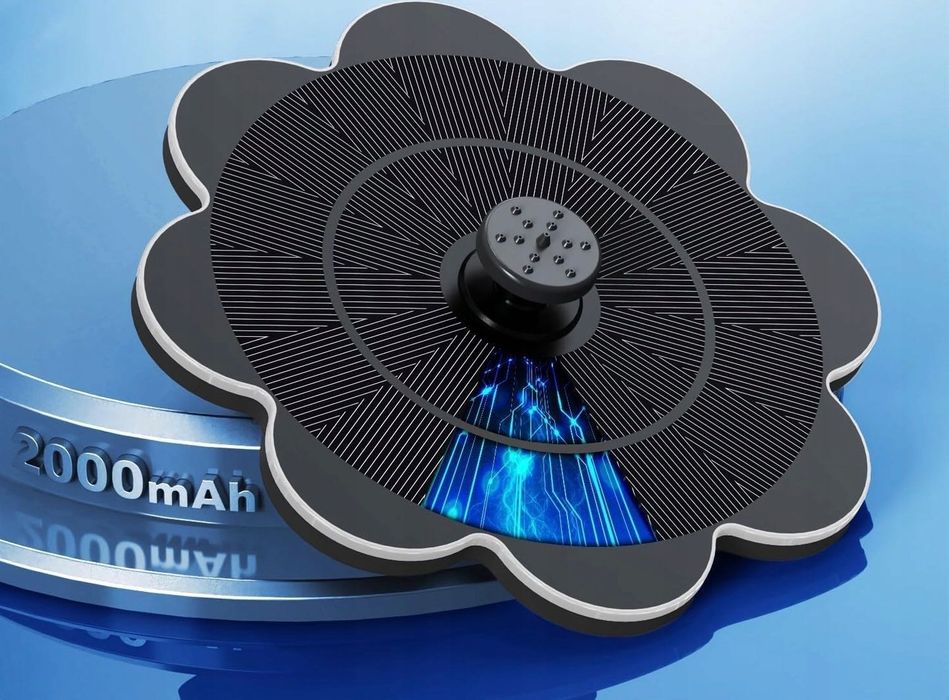 Fontanna solarna, bateria 2000 mAh