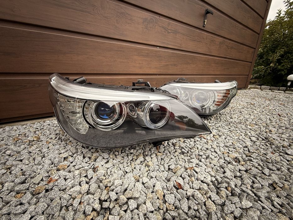 Reflektory lampy po regeneracji BMW E60 E61 bixenon xenon